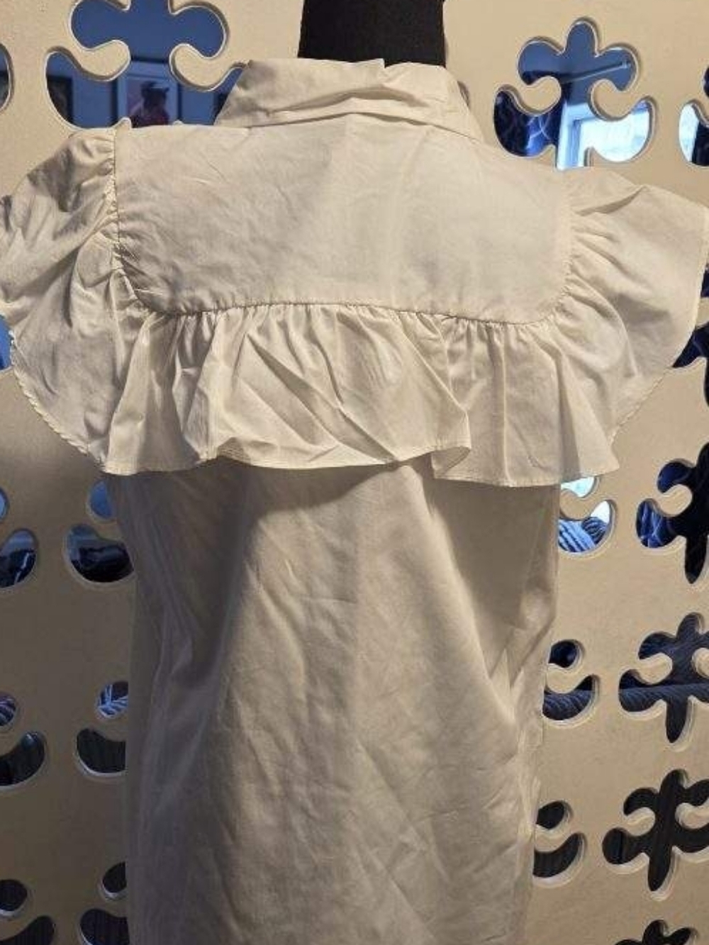 Who What Wear Ruffle Button Down Dress - Picture 2 of 6